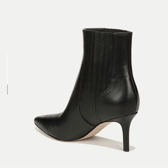 Veronica Beard Lisa Leather Mid-Heel Bootie - Picture 2 of 9